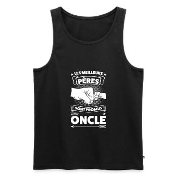 Parrain Parrain Famille Geschenk - Männer Premium Bio Tank Top - Schwarz - Vorne - Michal (187cm)