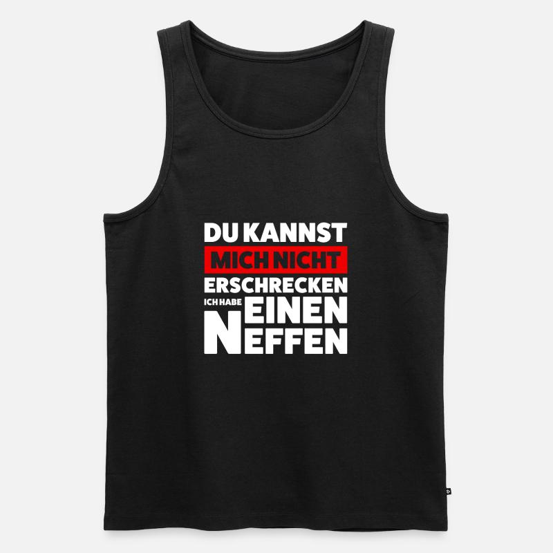 Onkel Neffe Neffen Geschenk - Männer Premium Bio Tank Top - Schwarz