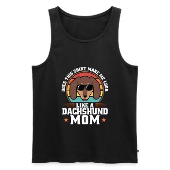 dackel Mama Dackel Haustiere Mutter Geschenk - Männer Premium Bio Tank Top - Schwarz - Vorne - Michal (187cm)