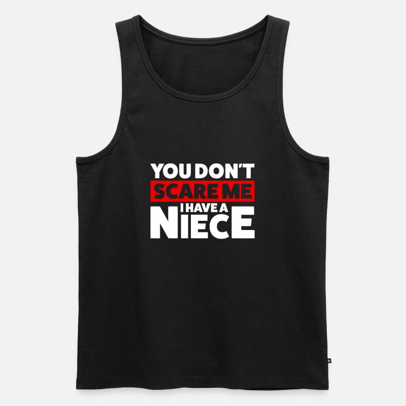 Onkel Nichte Onkel Nichte Geschenk - Männer Premium Bio Tank Top - Schwarz