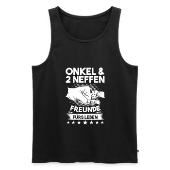 Onkel 2 Neffen Neffen Geschenk - Männer Premium Bio Tank Top - Schwarz - Vorne - AI Model Male 178 light (178cm)