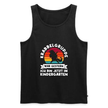 Kindergarten Einhorn Kita-Anfänger Geschenk - Männer Premium Bio Tank Top - Schwarz - Vorne - Michal (187cm)