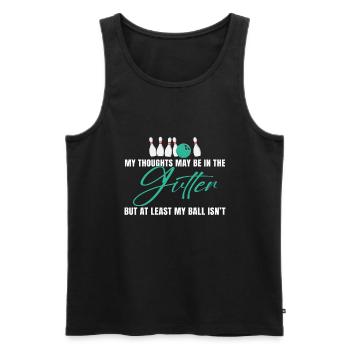 Bowling Bowls Gift - Men's Premium Organic Tank Top - black - Front - Michal (187cm)