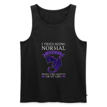 Dragon Dragon Mythical Creature Gift - Men's Premium Organic Tank Top - black - Front - AI Model Male 178 light (178cm)