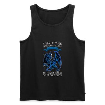 Dragon Dragon Mythical Creature Gift - Men's Premium Organic Tank Top - black - Front - AI Model Male 178 light (178cm)