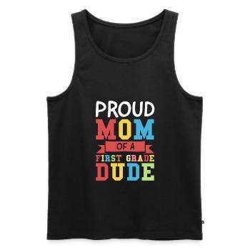 Graduation gift of the first class for the 1. - Men's Premium Organic Tank Top - black - Front - Michal (187cm)