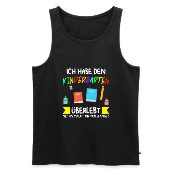Kindergarten Abschluss Kita-Abgänger Geschenk - Männer Premium Bio Tank Top - Schwarz - Vorne - Michal (187cm)