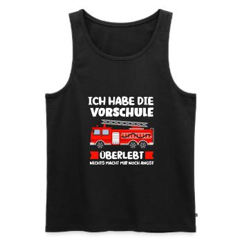 Vorschule Feuerwehr Vorschule Abschluss Geschenk - Männer Premium Bio Tank Top - Schwarz - Vorne - Michal (187cm)