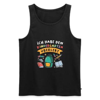 Kindergarten Abschluss Kita-Abgänger Geschenk - Männer Premium Bio Tank Top - Schwarz - Vorne - Michal (187cm)