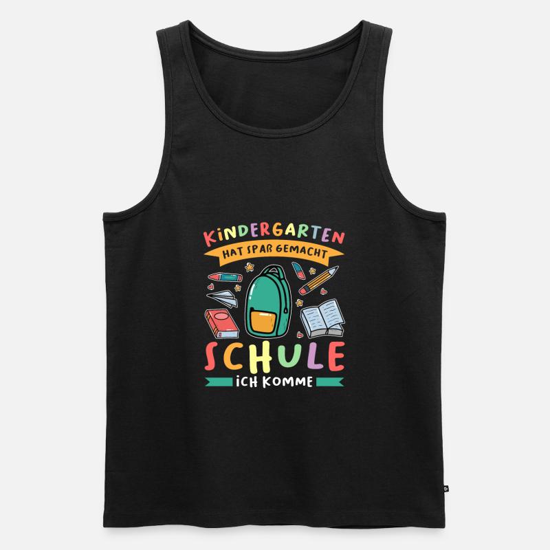 Kindergarten Abschluss Kindergarten Abschluss Gesc - Männer Premium Bio Tank Top - Schwarz