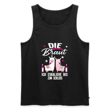 Braut Schaf Team Braut Geschenk - Männer Premium Bio Tank Top - Schwarz - Vorne - AI Model Male 178 light (178cm)