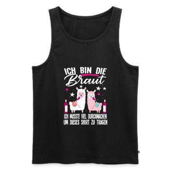 Braut Schaf Team Braut Geschenk - Männer Premium Bio Tank Top - Schwarz - Vorne - AI Model Male 178 light (178cm)