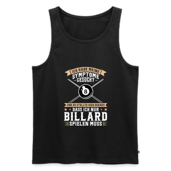 Billard Spiel Billard Billard Spiel Geschenk - Männer Premium Bio Tank Top - Schwarz - Vorne - AI Model Male 178 light (178cm)