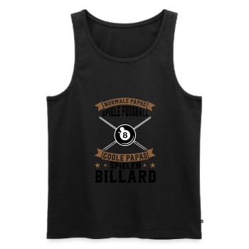 Vater Billard Billard Vater Billard Geschenk - Männer Premium Bio Tank Top - Schwarz - Vorne - AI Model Male 178 light (178cm)