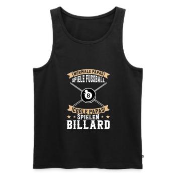Vater Billard Billard Vater Billard Geschenk - Männer Premium Bio Tank Top - Schwarz - Vorne - AI Model Male 178 light (178cm)