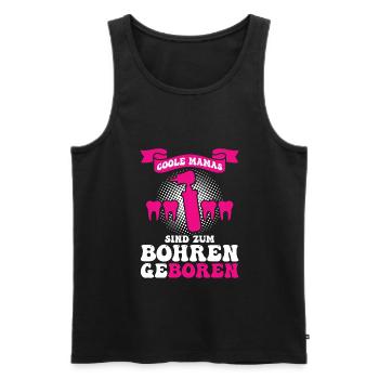 Zahn Zahnarzt Bohren Zahn Geschenk - Männer Premium Bio Tank Top - Schwarz - Vorne - Michal (187cm)