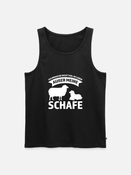 Schafe Schaf Schafzüchter Geschenk - Männer Premium Bio Tank Top - Schwarz