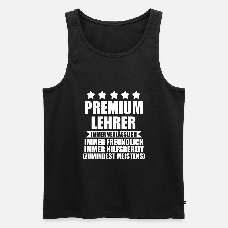 Lehrer Rente Klasse Geschenk - Männer Premium Bio Tank Top - Schwarz
