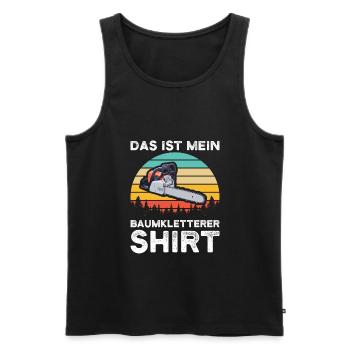 Baumkletterer Arborist Baumklettern Geschenk - Männer Premium Bio Tank Top - Schwarz - Vorne - Michal (187cm)
