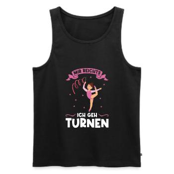 Turnen Mädchen Turnerin Geschenk - Männer Premium Bio Tank Top - Schwarz - Vorne - Michal (187cm)