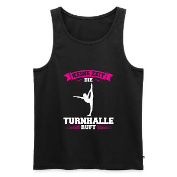 Turnen Mädchen Turnerinnen Geschenk - Männer Premium Bio Tank Top - Schwarz - Vorne - Michal (187cm)