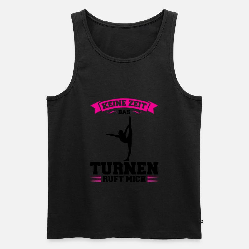 Turnen Mädchen Gymnastik Geschenk - Männer Premium Bio Tank Top - Schwarz