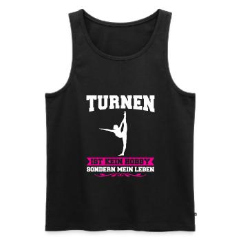 Turnen Mädchen Turnerinnen Geschenk - Männer Premium Bio Tank Top - Schwarz - Vorne - Michal (187cm)