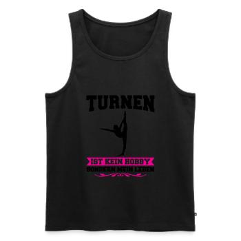 Turnen Mädchen Bodenturnen Geschenk - Männer Premium Bio Tank Top - Schwarz - Vorne - AI Model Male 178 light (178cm)