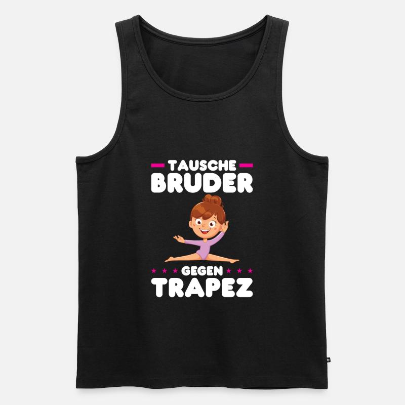 Turnen Mädchen Bodenturnen Geschenk - Männer Premium Bio Tank Top - Schwarz