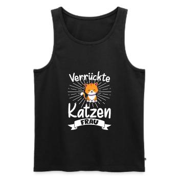 Katze Tier Katzen Geschenk - Männer Premium Bio Tank Top - Schwarz - Vorne - Michal (187cm)