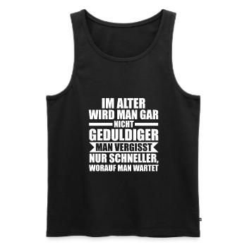 Sarkasmus Spruch Lustiger Spruch Geschenk - Männer Premium Bio Tank Top - Schwarz - Vorne - AI Model Male 178 light (178cm)