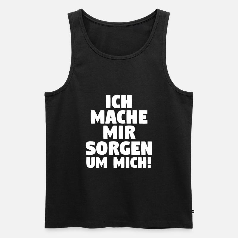 Sarkasmus Spruch Sarkastisch Geschenk - Männer Premium Bio Tank Top - Schwarz