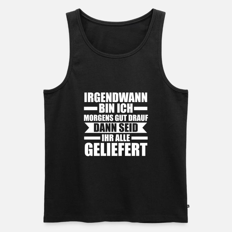 Sarkasmus Spruch Sarkastisch Geschenk - Männer Premium Bio Tank Top - Schwarz