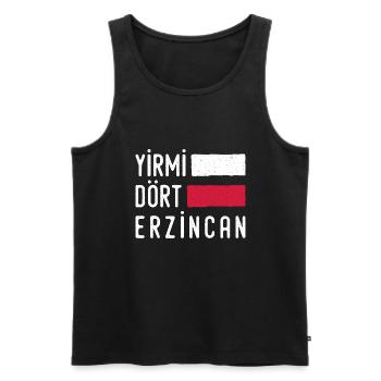 Erzincan 24 Turkey Turkiye gift holiday TR Türk - Men's Premium Organic Tank Top - black - Front - Michal (187cm)