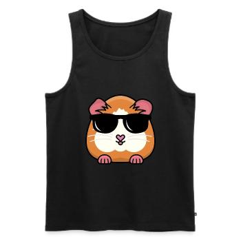 Guinea Pig Graphic Guinea Pig Owner Pet Cavy Anima - Männer Premium Bio Tank Top - Schwarz - Vorne - Michal (187cm)