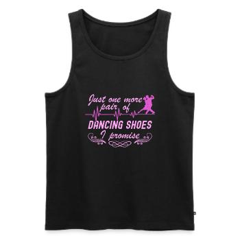 Dancing Slogan Ballroom Couple Dance Dance Floor - Men's Premium Organic Tank Top - black - Front - AI Model Male 178 light (178cm)