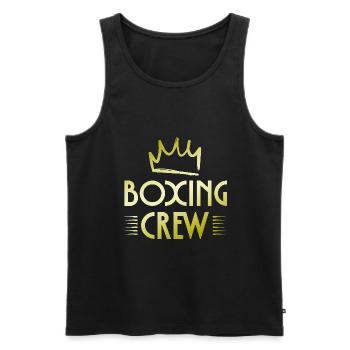 Équipe de boxe - Débardeur bio Premium Homme - noir - Devant - Michal (187cm)