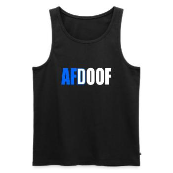 Afd doof afdoof - Männer Premium Bio Tank Top - Schwarz - Vorne - Michal (187cm)