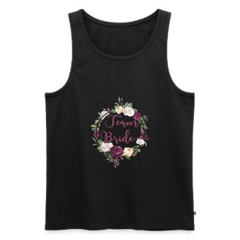 Soirée des célibataires JGA Bachelor - Débardeur bio Premium Homme - noir - Devant - Michal (187cm)