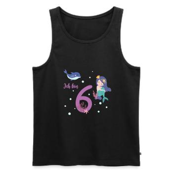 sechster Geburtstag 6 Jahre alt Geburtstagsshirt - Männer Premium Bio Tank Top - Schwarz - Vorne - Michal (187cm)
