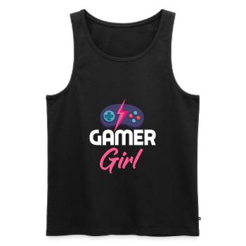 Gamer Girl Gamer Gamer Gamer Gamer - Men's Premium Organic Tank Top - black - Front - AI Model Male 178 light (178cm)
