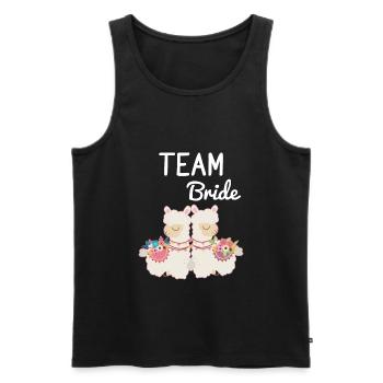 Team Bride Bride Alpaca Llama Alpaca JGA Party - Men's Premium Organic Tank Top - black - Front - Michal (187cm)