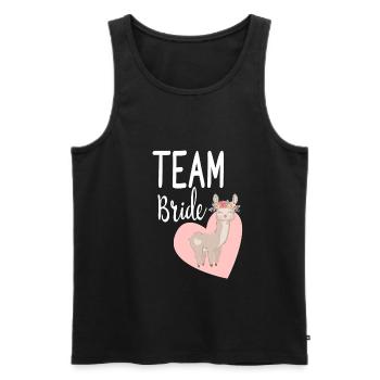 Team Bride To Be Bride Alpaca Llama Alpaca JGA - Men's Premium Organic Tank Top - black - Front - Michal (187cm)