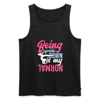 Funny gymnast gymnast gift - Men's Premium Organic Tank Top - black - Front - AI Model Male 178 light (178cm)