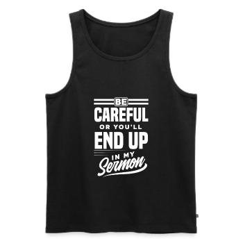 Pastor Pastor Clergy Reverend Gifts - Men's Premium Organic Tank Top - black - Front - AI Model Male 178 light (178cm)