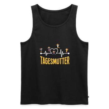 Tagesmutter Lustiges Tagesmutter Geschenk - Männer Premium Bio Tank Top - Schwarz - Vorne - AI Model Male 178 light (178cm)