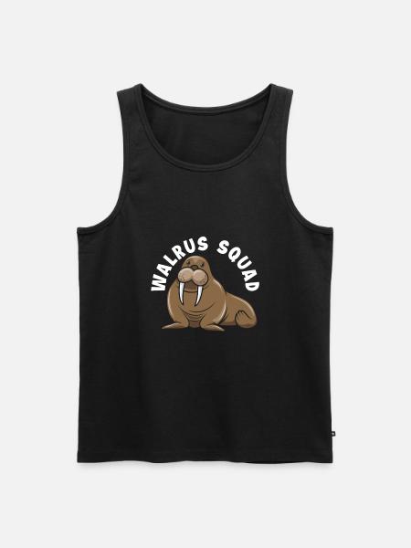 Équipe Walrus Walrus WalrusEs Cadeau - Débardeur bio Premium Homme - noir