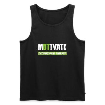 Occupational therapy Occupational therapist Occupational therapist - Men's Premium Organic Tank Top - black - Front - AI Model Male 178 light (178cm)