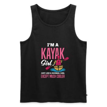 Kayak - Débardeur bio Premium Homme - noir - Devant - Michal (187cm)