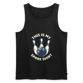 Bowling Funny Bowling Bowler Gift - Men's Premium Organic Tank Top - black - Front - Michal (187cm)